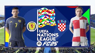 FC 25 Scotland vs Croatia  UEFA Nations League 202425  Full Match 2024 4K [upl. by Aedrahs]