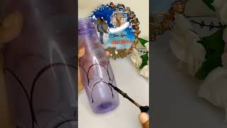 DIY Purple School Water Bottle Reuse💜 ⚗️ shorts crafts asmulticreativity [upl. by Jasik]