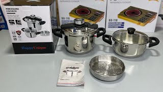 Unique 3 in 1 Pressure Cooker  Cooking Pots gawadarimport cookware cooking unboxing review [upl. by Aniluap]