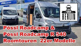 Pössl Roadcamp R540 Roomtour 540 cm Kasten mit Raumbad  Modell 2022  Vergleich mit Roadcamp 540 [upl. by Yeffej]