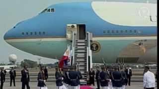 Obama arrives in Manila [upl. by Acinet386]