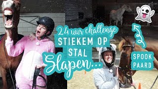 STIEKEM op stal slapen  24 uur challenge  Vlog5 [upl. by Thurlow]