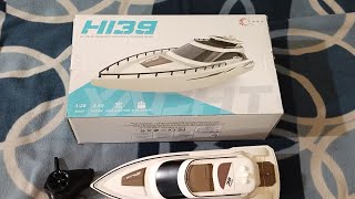 HI 39 rc boat  Rc boat review in hindi  rc hobby boat  rc dual motor pump boat  TimothiMaker [upl. by Dail]