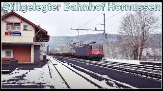 Closed Swiss train station  Stillgelegter Bahnhof Hornussen Kanton Aargau Schweiz 2021 [upl. by Zap]