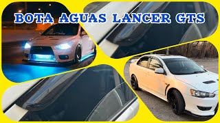 BOTA AGUA 💦 o DEFLECTORES PARA LANCER GTS [upl. by Aerdnaeel]