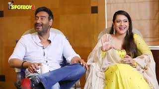 Kajol Ajay Devgns RAPID Fire  Ajay Kajol Interview  SpotboyE [upl. by Dlorag722]