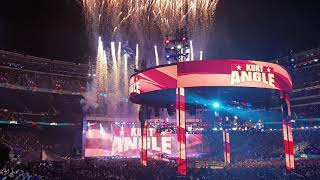 Kurt Angle Entrance Wrestlemania 35 [upl. by Atelahs403]