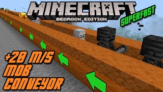 Probably the Fastest Mob Conveyor in Minecraft Bedrock 118 Caves amp Cliffs Up to 69 ms nice [upl. by Choo]