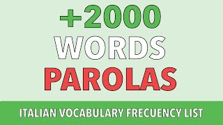 2000 WORDS with Translations  Practice Italian Pronunciation with Most Used Italian Vocabulary [upl. by Laenahtan617]