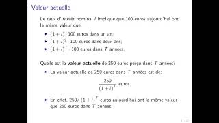 Marchés financiers 3  Lactualisation [upl. by Airehs598]