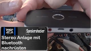 Musikanlage mit Bluetooth nachrüsten BT Transmitter Aukey BRC11 Ton via Bluetooth weiterleiten [upl. by Atirihs211]