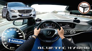 2015 Mercedes S300 Bluetec Hybrid 231 KM  Próba autostradowa 100200 kmh AUTOBAHN [upl. by Maise]