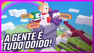 O CAOTICO E DIVERTIDO  Crossy Road Castle [upl. by Yerhpmuh]