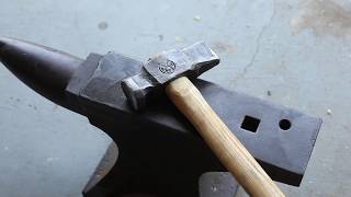 Turning a harbor freight hammer into a blacksmith hammer [upl. by Marcelo]