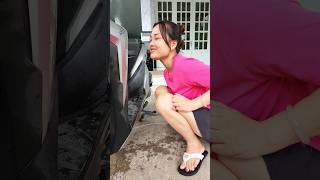 Super clean car wash 😱🤣 funny couple shorts [upl. by Vel893]