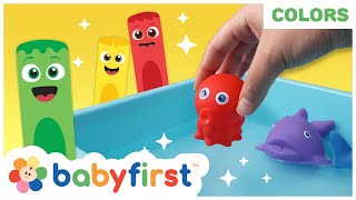 Toddler Learning Videos  COLOR CREW MAGIC  Bath Toys for Kids  Magical Colors Show  BabyFirst TV [upl. by Joed]