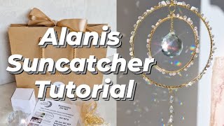 wire wrapped crystal suncatcher tutorial  Alanis DIY tutorial [upl. by Carpet496]