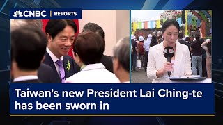 Taiwans new President Lai Chingte has been sworn in [upl. by Kristianson724]