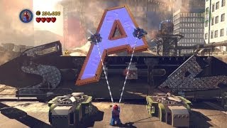 LEGO Marvel Super Heroes 100 Guide 1  Sand Central Station All 10 Minikits Stan Lee in Peril [upl. by Odlanra341]