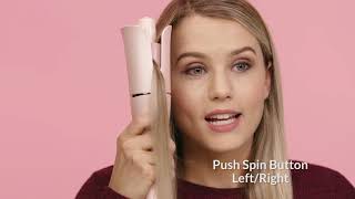 How to use Lena Geniecurl auto hair curling wand [upl. by Nahguav868]