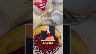 🤫 OZISH UCHUN QIMMAT DORI SHARTMAS ozish recipe marafon food semizlik dietolog detox [upl. by Nnylyak450]