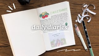 Daily Journal Setup 🦋  Hobonichi A5 Notebook [upl. by Mars]