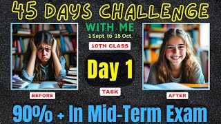 Task of day 1 of 45 days challenge  10th mid term Exam strategy for Maharashtra board Sankalp [upl. by Delaine]