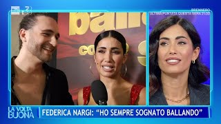 Federica Nargi quotHo sempre sognato Ballandoquot  La Volta Buona 07102024 [upl. by Jolda]