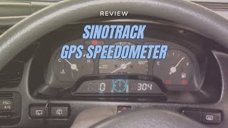 Review SinoTrack Digital GPS Speedometer Universal Heads Up Display for Car 55 inch Large LCD [upl. by Sessylu]