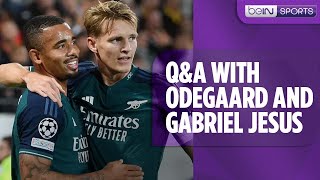 Talking Teammates with Martin Odegaard amp Gabriel Jesus [upl. by Wanonah328]