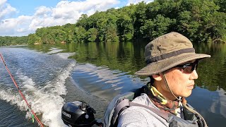 Gas Powered Jonny Boats Bass 100 Boating on the Occoquan Reservoir [upl. by Berger]