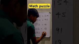 Math puzzle reasoning viral ssccglexam sscreasoning generalknowledge ssccgl sscgd shrots [upl. by Eniretak74]