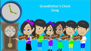 Grandfathers Clock Song Nursery Rhymes Kids Songs Vyond Version [upl. by Philly]