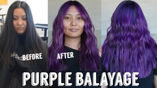 Hair Transformations with Lauryn Purple Balayage using Danger Jones Ep 152 [upl. by Nnyw950]