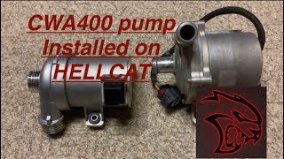 Pierburg CWA400 Intercooler pump installed on Hellcat ChargerChallenger [upl. by Ramey]