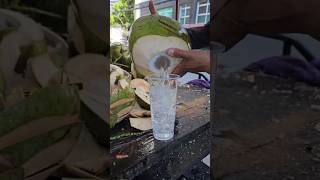 Wow This Coconut Has a lot of Water inside coconut satisfying shorts viralvideo [upl. by Mahgem]