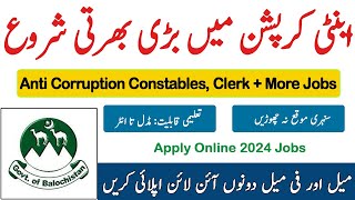 Anti Corruption Latest Jobs Constable Clerk  More jobs in Anti Corruption Department Apply Online [upl. by Nawed580]