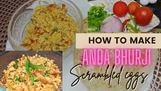 scrambled eggs  anda bhurji [upl. by Fiertz]