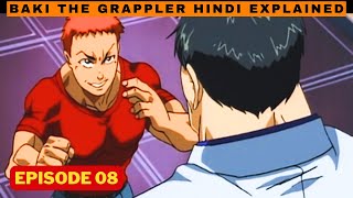 baki the grappler episode 8 in hindi explained  2001 arc [upl. by Sergeant]