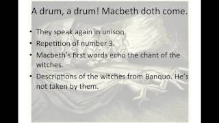 Macbeth Act1 Scene3 Analysis [upl. by Coffey]