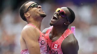 Justin Trudeau claps back at US sprinter after Canada scores gold in Olympics 4x100metre relay [upl. by Liakim296]