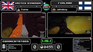 Minecraft Speedrunning World Cup • UK vs Finland [upl. by Creight]