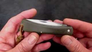 GEC 71 Bull Nose Sodbuster in Green Micarta Classic on Top of Classic [upl. by Elsa607]