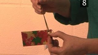 How To Create A Gift Tag Using Wrapping Paper [upl. by Shulem]