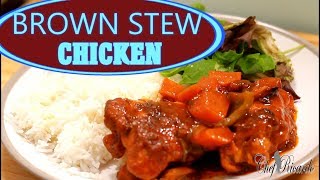 Best Brown Stew Chicken How To Make Jamaican Brown Stew Chicken  Recipes By Chef Ricardo [upl. by Yelra]