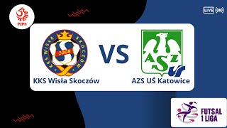 1 LIGA FUTSALU KOBIET  KKS Wisła Skoczów VS AZS UŚ Katowice  LIVE [upl. by Eihcra113]