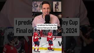 I Predicted An Oilers vs Panthers Stanley Cup Final On February 29 2024 [upl. by Leonhard207]