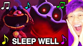 quotSLEEP WELLquot From POPPY PLAYTIME CHAPTER 3  OFFICIAL MUSIC VIDEO LANKYBOX REACTION [upl. by Anihta94]