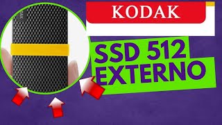 SSD KODAK X200 SSD Externo Disco Rígido HD Externo USB31 Mini SSD Portátil 512GB para Laptops [upl. by Ellehsad405]