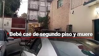 TRAGEDIA EN COYOACÁN  La madre estaba trabajando cuando su bebé cayó del segundo piso [upl. by Ybreh440]